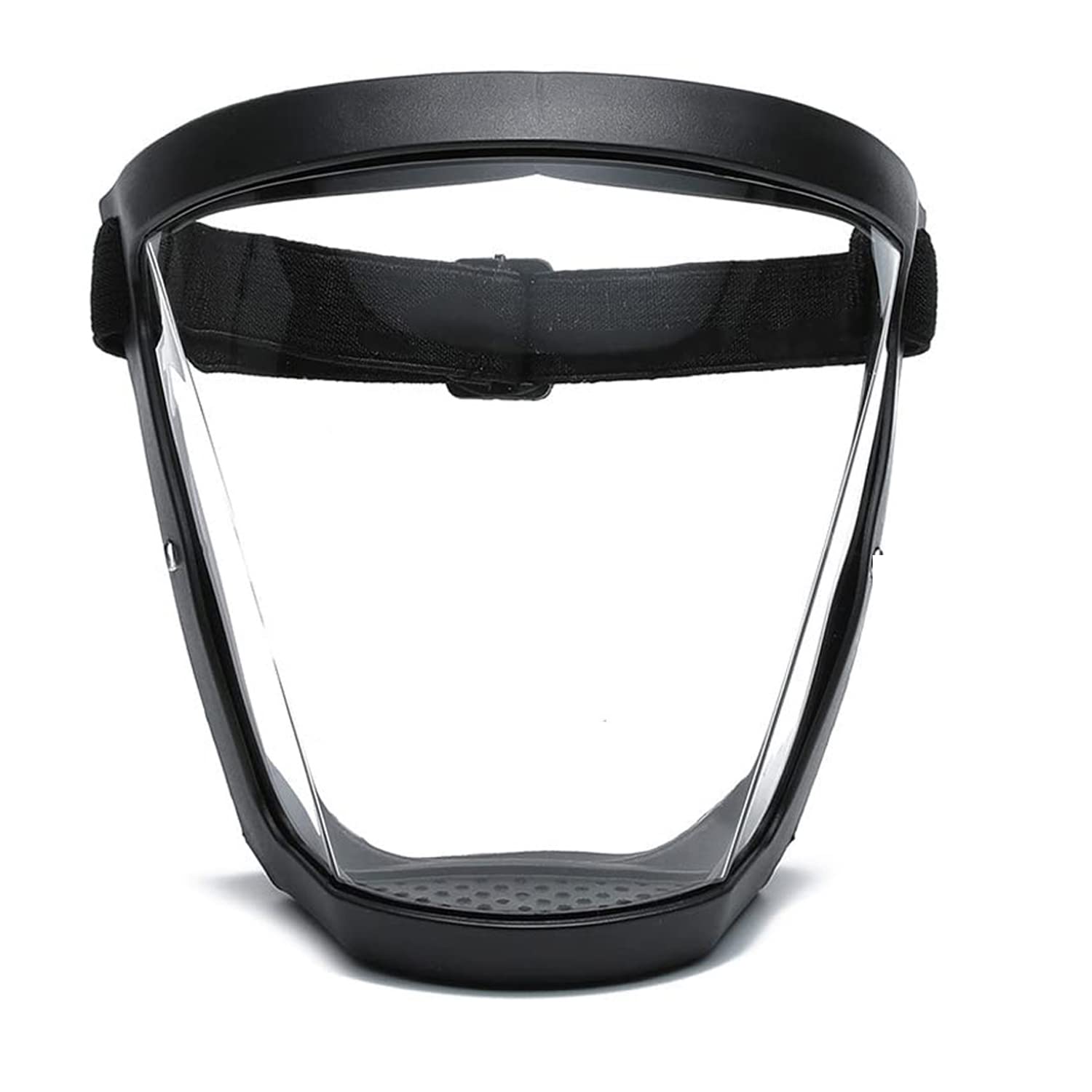 Transparent Visor - Adjustable Full-Face Protective Shield - Durable Plastic Safety Mask - Heat & Im