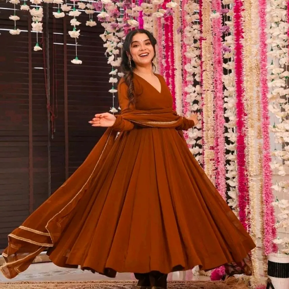 3-Piece long Anarkali Outfit