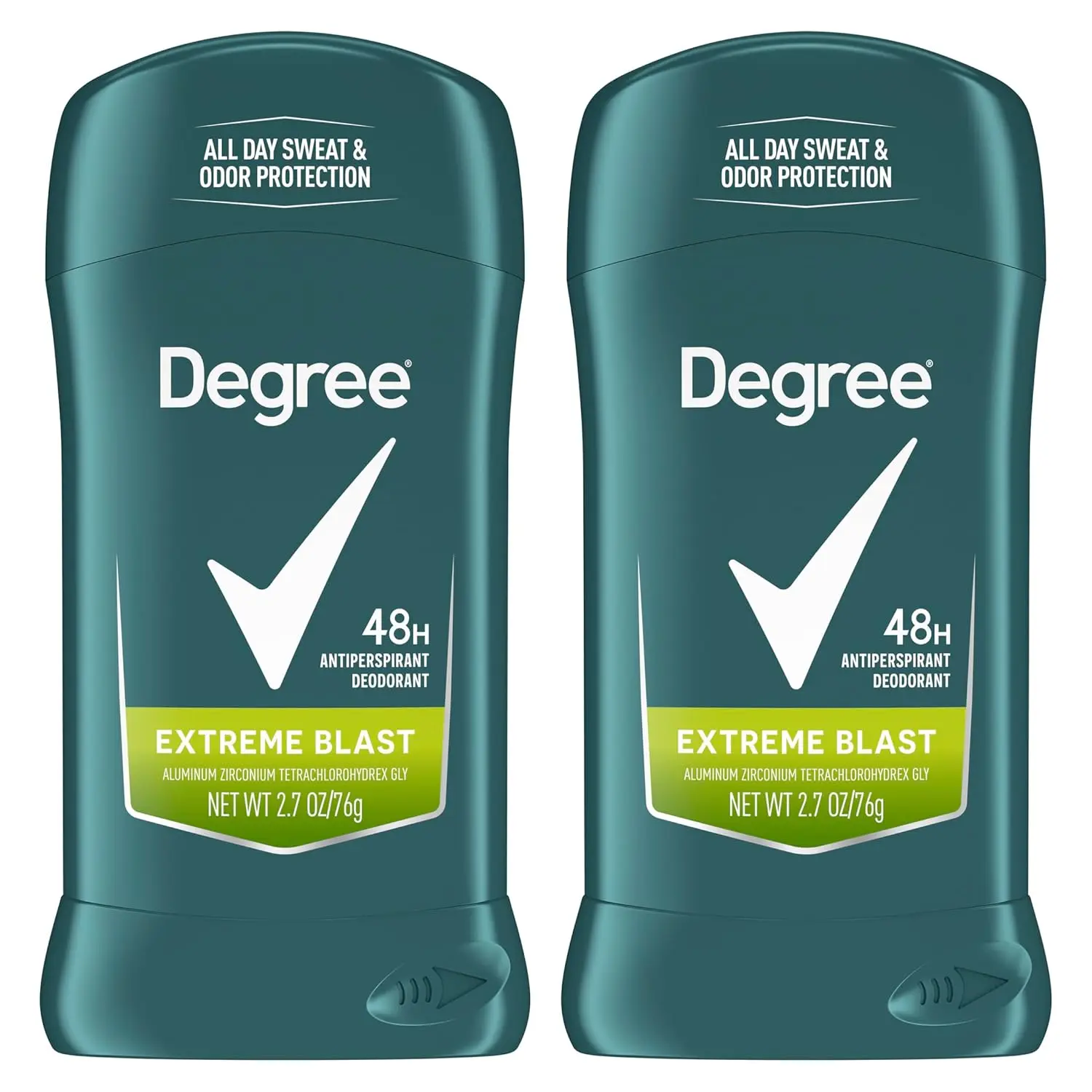 Degree Men Original Antiperspirant Deodorant 48-Hour Odor Protection Extreme Blast Mens Deodorant Stick 2.7 oz, 2 Count | Original Protection. 48-Hour Sweat and Odor Protection for men.
