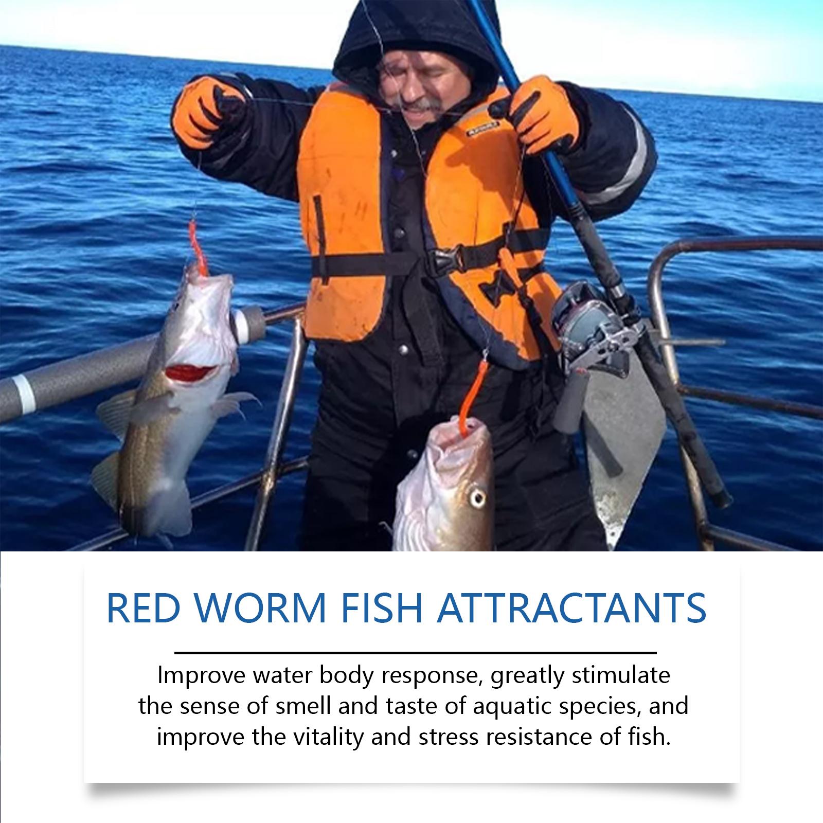 2PCS HozoneX Bloodworm Fishing Bait Attractant — Bloodworm Formula Feeding Stimulant Additive for Wild Fishing Fish Lure & Attractor