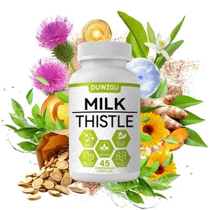 45-Count Liver Cleanse Detox Supplement, Natural Herbal Dietary Supplement with Milk Thistle, Ginger Root, Choline & Dandelion Root for Digestive & Immune Support