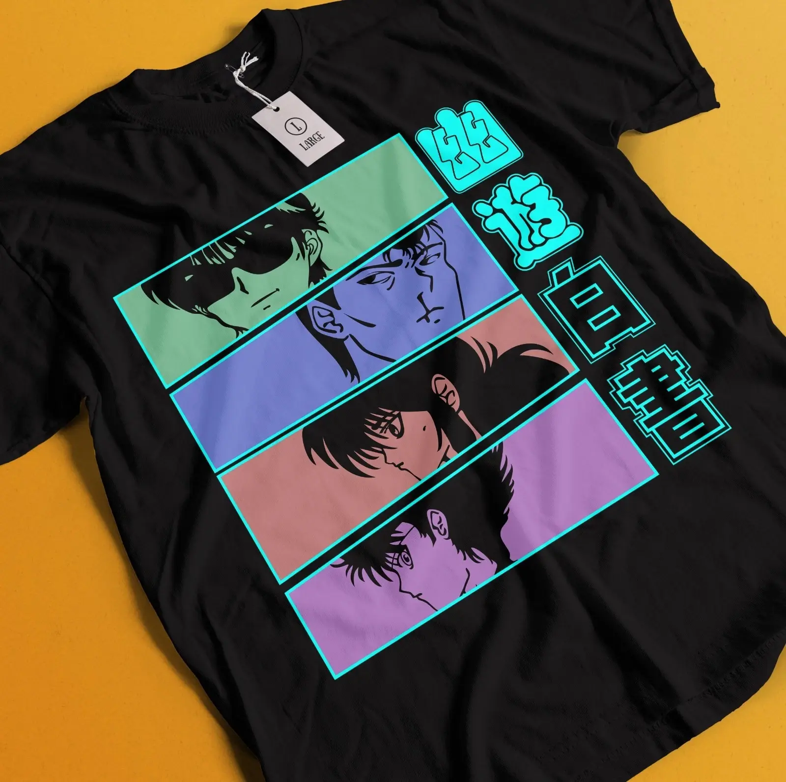 Yu Yu Hakusho Yusuke Urameshi T-shirt All Sizes, Anime Unisex Graphic Printed Cotton Tee Casual Top For Anime Lover, Classic Streetwear Outfits