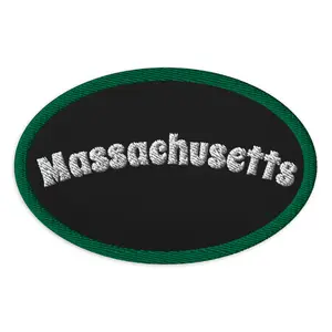 Massachusetts Embroidered Patch For Jeans Or Any Stitch