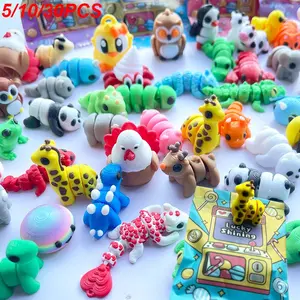 3D Printed Animal Surprise Blind Bag, Surprise Figure, Random Cute Collectible Toys, 5/10/30 Pieces, Toy House Decor, Fairy Garden Decoration, Birthday Gift