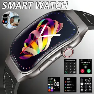 New Bluetooth Call Smart Watch for Men 2.01" HD Curved Screen Sports Watch Health Monitor Smart Watch for Android iOS