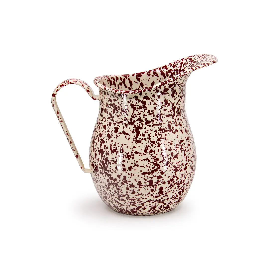 Burgundy and Cream Splatter