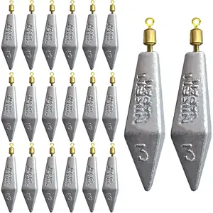 Fishing Weight Sinkers Kit, Triangle  Lead Sinkers for Bass Catfish, Assorted Sizes 0.3oz-3oz, Lead Fishing Weights for Outdoor Fishing