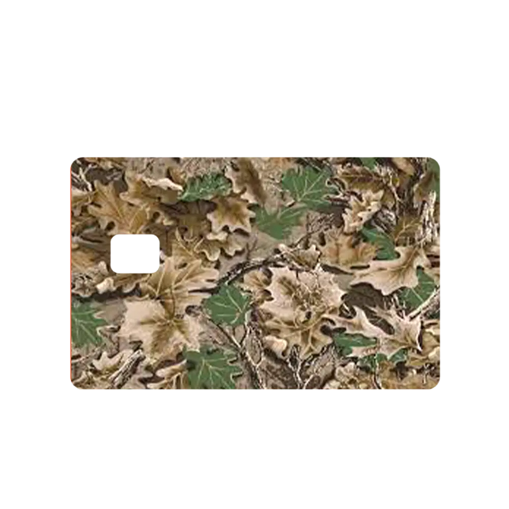 Custom Adhesive Stickers Camouflage Credit Card Sticker - High Quality, Waterproof, Stain Resistant