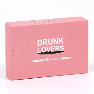 DRUNK LOVERS - Couples Drinking Game for Date Night, 54 Game Cards, Couples Games, Romantic Valentines, Card Game for Couple, Party Table Game