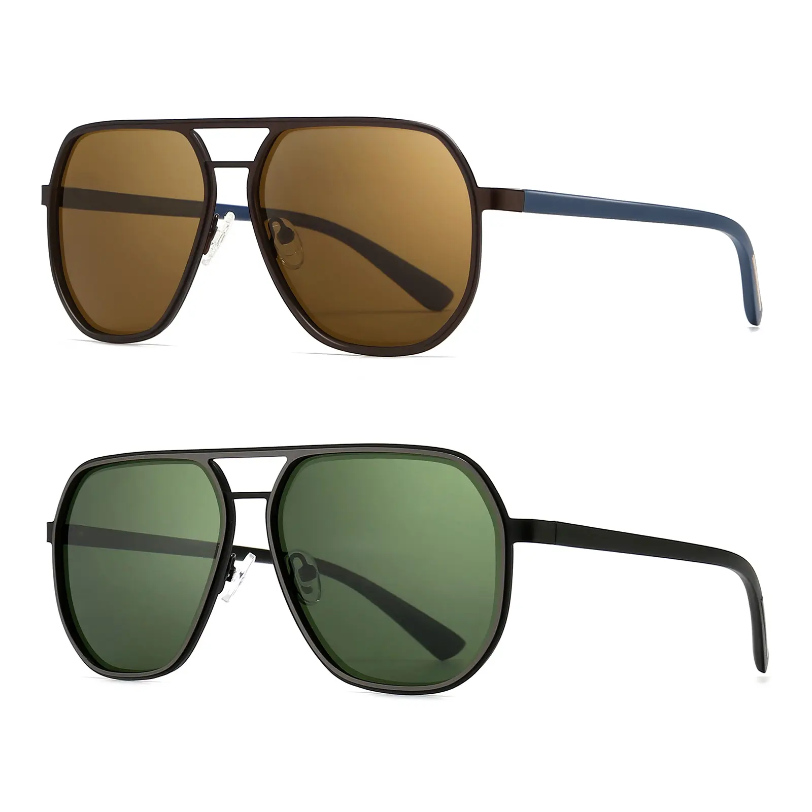 Matte Coffee/Brown&Gunmetal/Dark Green