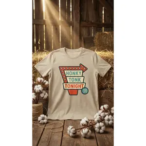 Honky Tonk Tonight – Organic Cotton Western Graphic Tee