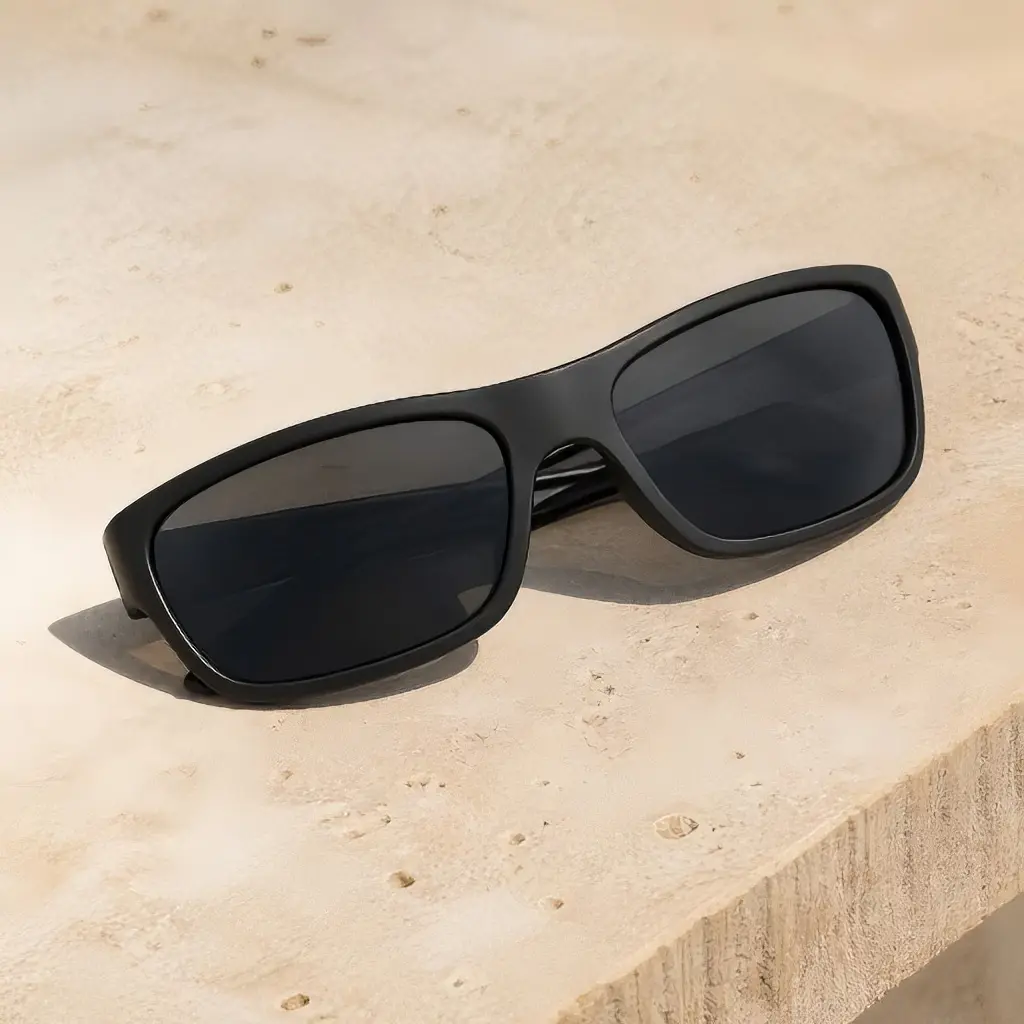 Polarized Matte Black Frame Sunglasses UV400 Maximum Protection Model 884P for Ultimate Eye Safety