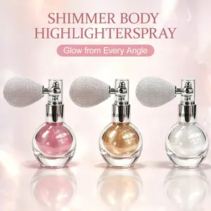 Shimmer Body Glitter Spray | Instant Champagne Gold Highlighter for Party, Date Night & Festival Glow Face & Body Highlighter for That "Just Got Lit" Glow