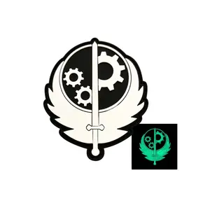 Brother of Steel PVC or Embroidered Patch with Hook Fastener/Velcro Backing