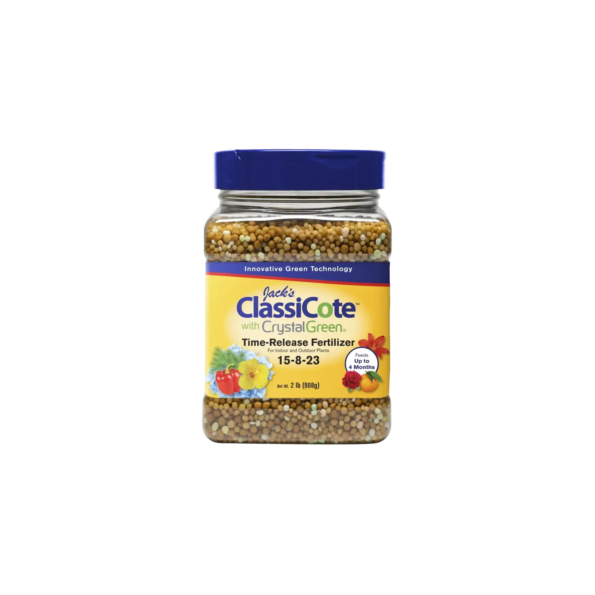 Jack’s ClassiCote 15-8-23 with Crystal Green Time-Release Fertilizer