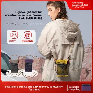 PLAY-KING Mountain Series Outdoor Hiking Crossbody Bag Single Shoulder Bag Passport and ID Holder Lanyard Crossbody Bag Lightweight Pocket Bag Sports Running Shoulder Bag Very Lightweight Mini Phone Bag Travel Shoulder Bag