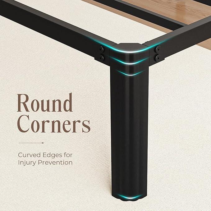 XUKIL Twin Bed Frames, 14 Inch Heavy Duty Metal Bed Frame Twin Size,No Box Spring Needed/No Shaking/Noise Free/Easy Assembly,Apartment Furniture