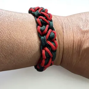 Heart stitched bracelet