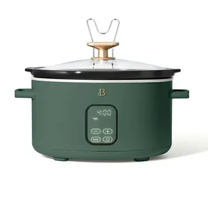 Beautiful 6 Qt Programmable Slow Cooker, Thyme Green by Drew Barrymore