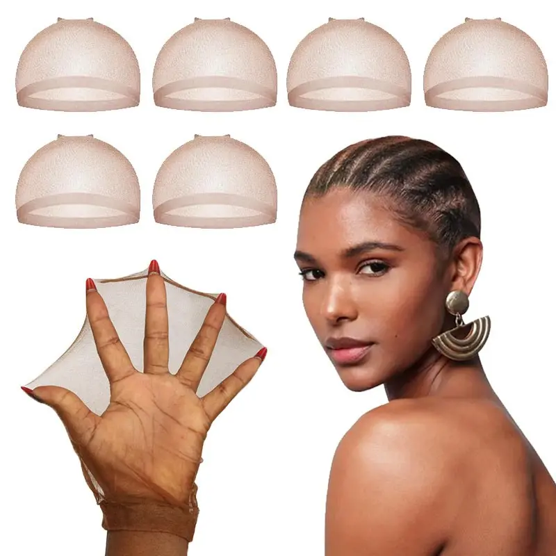 HD Stocking Wig Cap, Stretchy Nylon Wig Cap, Professional Lightweight Heatless Styling Tool for Women, Hairpiece, Wig Accessories