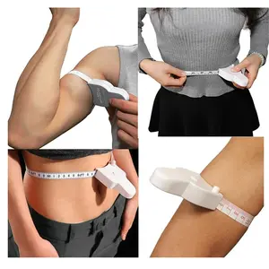 150cm Automatic Retractable Soft Tape Measure Body Fat Measuring Tape, Retractable Measuring Tool, Precision Fitness Arm Chest Waist Caliper, Dual Scale Centimeter Inch Ruler, Durable Tape Measure