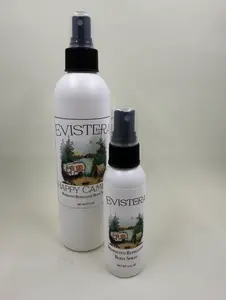 Evistera's Happy Camper Mosquito Repellent Spray - Natural Blend of 6 Essential Oils: Lemon Eucalyptus, Lemongrass, Citronella, Eucalyptus, Lavender, Rosemary - 8 oz Spray Bottle - Handy