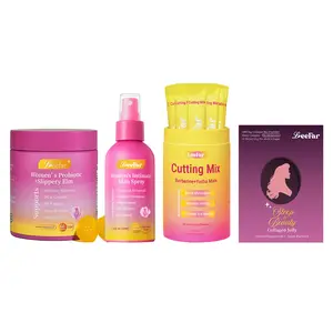 MustbeCindy Exclusive LeeFar Bundles - LeeFar Her Juicy Women’s Probiotics + LeeFar Her Fresh Intimate Skin Spray + LeeFar Cutting Mix + LeeFar Sleep & Beauty Jelly