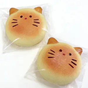 Croissant, Cat, Dog Squishy Toy - Soft Slow-Bounce Stress Reliever, Cute Animal & Food Desk Toy, Ideal Office Gift for Anxiety Relief