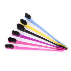 1 PCS Random Color Double Side Edge Hair Comb Control Hair Styling Brush