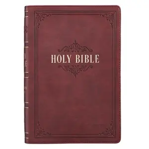 USED-KJV Bible Giant Print Full Size Burgundy by Christian Art Publishers (Leather Bound)