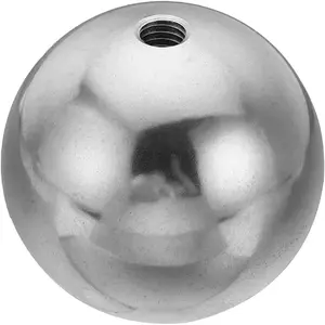 M6x40mm Ball Nuts Knob, 1 Pack Female Thread 304 Stainless Steel Round Blind Hole Screw Cap Cover for Lighting Machinery DIY Decoration, Silver
