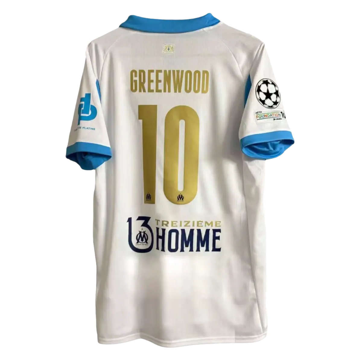 Football jersey/25-26 Marseille home/white/fan version/men's/short sleeved/sports T-shirt/No.10
