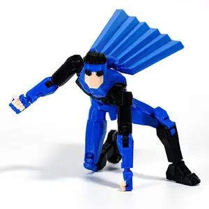 3D Printed Invincible Black Superheroes Anime Multi-Jointed Shapeshift Toys Action Figures Mannequin Model Ornaments Gifts