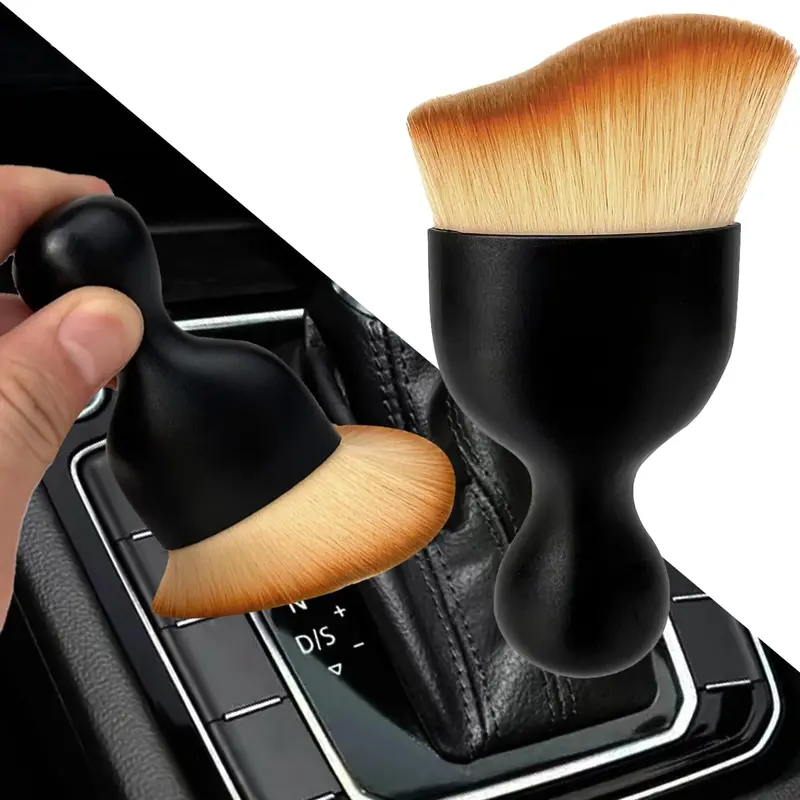 Car Interior Dust Brush - Soft Bristles for Leather, Computer, and Scratch-Free Auto Detailing, Tool for Air Conditioner Vents