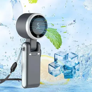 Portable Handheld Turbo Fan 5 Gear Wind 4000mAh Battery  3 IN 1 Hand Fan Rechargeable with Air Turbo Tech Cooling Fan for Outdoor Activities