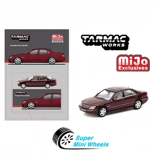 Tarmac Works 1:64 Mercedes-Benz S 55 AMG – Bordeaux Red Metallic