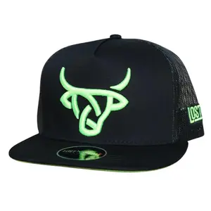 Lost Calf Unisex Neon Green Mesh Back Snapback Hat