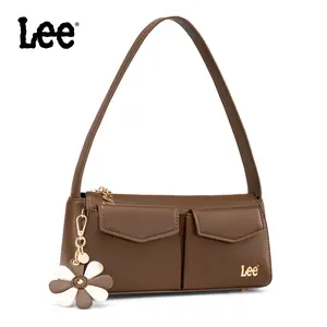 Lee fashionable single-shoulder bag, featuring multiple pockets, made of leather material, suitable for work, shopping, and parties. A perfect gift for your wife, girlfriend, mother, or best friend.