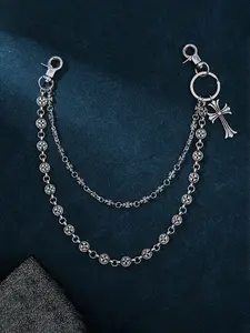 Easter Street Y2K Dark Hip Hop Cross Chain Pants Chain | Unisex Waist & Pants Chain | Slim Waist, Lengthen Leg Lines, Enhance Visual Silhouette