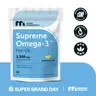 Micro Ingredients Supreme Omega-3 Fish Oil w/Ultra High EPA & DHA, Burpless Softgels | rTG Omega-3 with Vitamin D3 | Wild-Caught Cold Deep-Sea Water | Lemon Flavor, Easy to Swallow