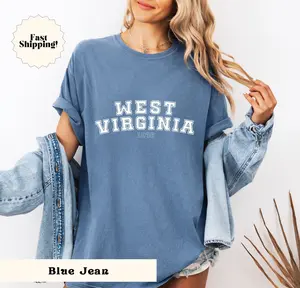 West Virginia Tee, West Virginia Trendy Shirt, WV Shirt, Cute West Virginia Shirt, West Virginia Tee, WV Lover, Comfort Colors Tee, Oversized Shirt, Graphic Tee
