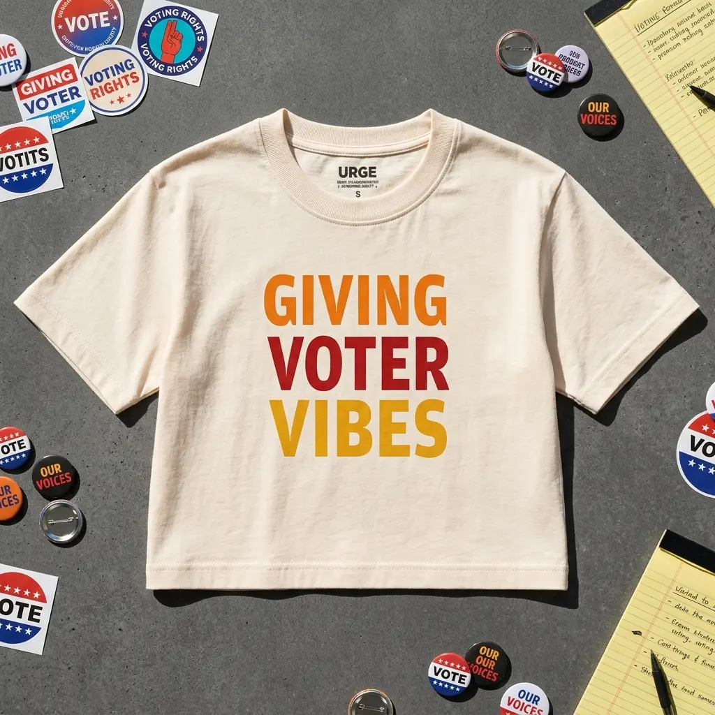 Voter Vibes T-Shirt – Cute Graphic Tee for Women, Election Season Top | URGE Unite for Reproductive & Gender Equity Unisex