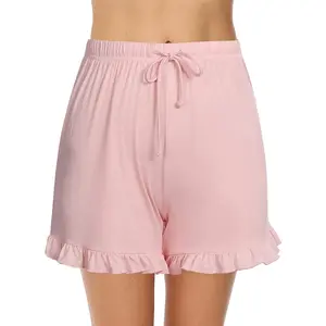 Prosoft&Hawiton Womens Cotton Pajama Shorts Comfy Sleeping Shorts Sleepwear Lounge Pj Bottoms with Drawstring & Pockets