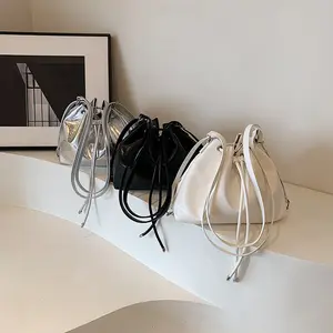 Stylish Large-Capacity Women's Crossbody Bag and Clutch Set Solid Color Shoulder Bag Available in Various Colors