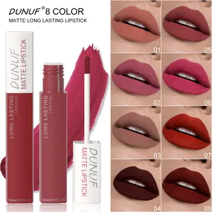 8-color Matte Waterproof Long-lasting Lip Gloss Velvet Matte Lipstick Lip Gloss Not Easy To Peel Off, Holiday Party Music Festival Makeup Gift