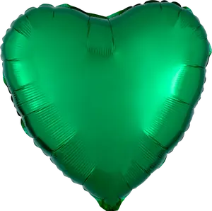 Emerald Green Heart Mylar Balloon - 18 Inches