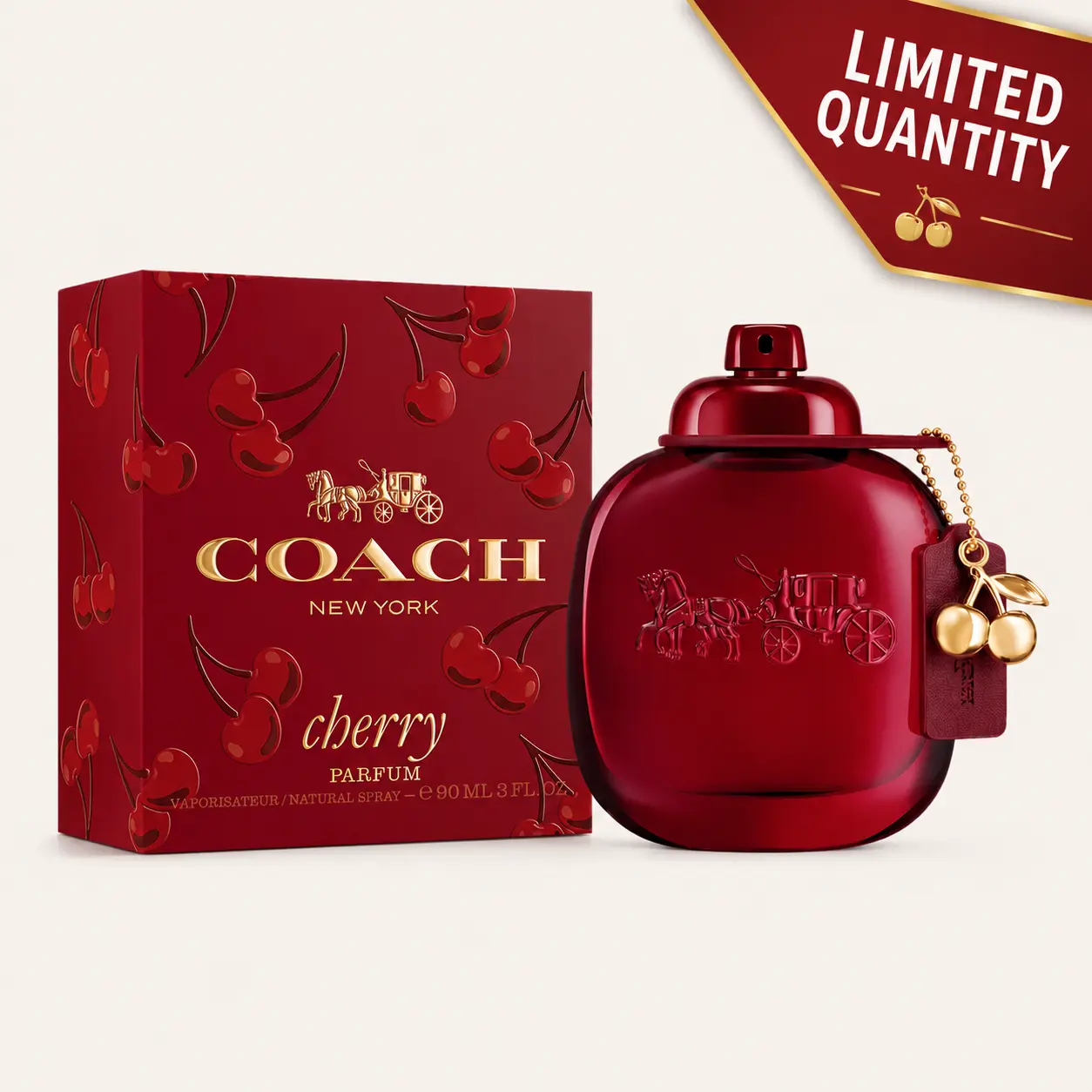 Coach Cherry PARFUM 3.0 fl oz 90ml for Women - NEW 2026- LIMITED QUANTITY