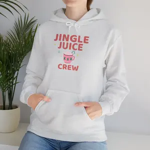 Jingle Juice Crew Hoodie | Cute Holiday Cocoa Graphic