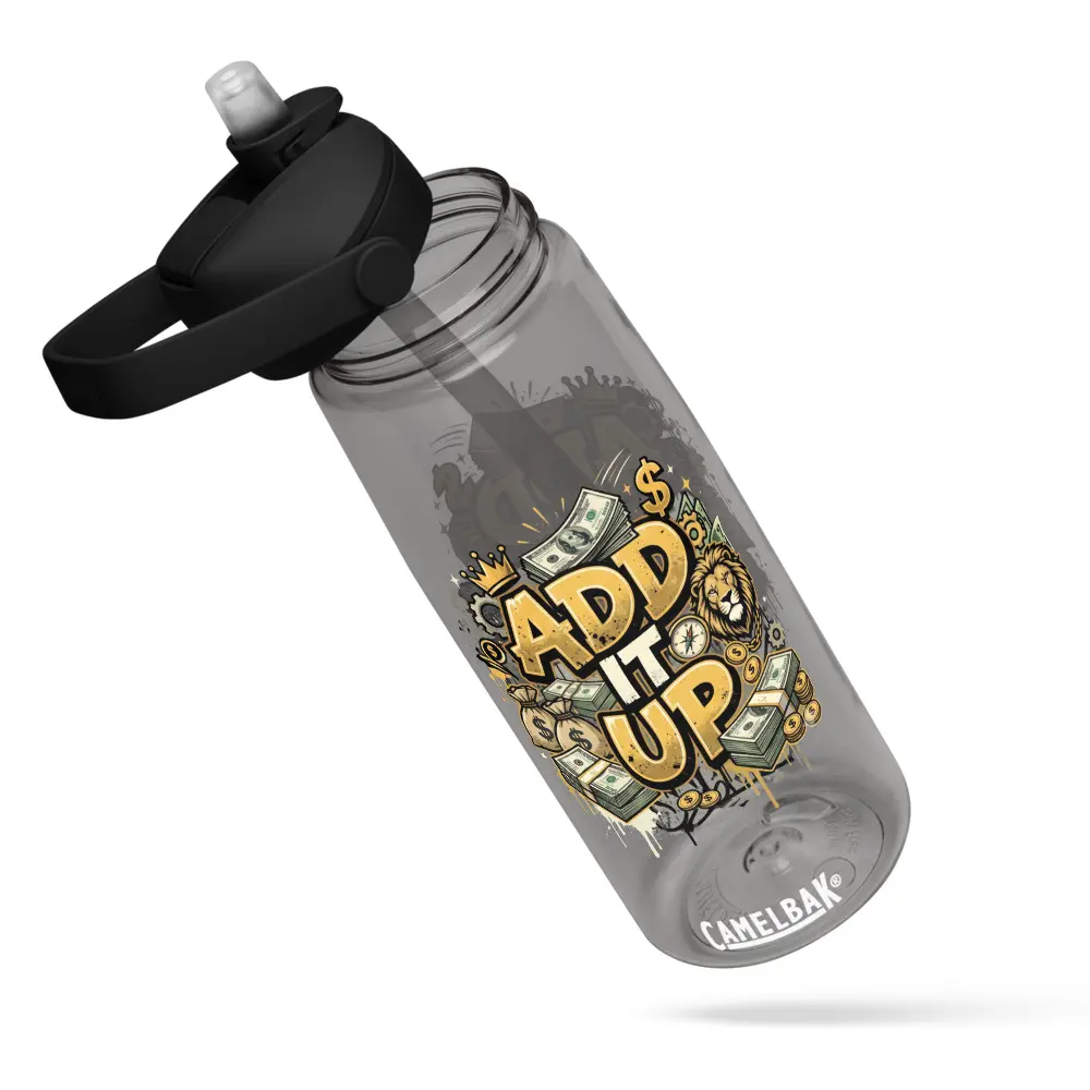 ADD IT UP Water Bottle w/ Flip straw