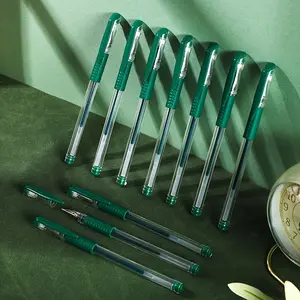 10/20pcs Green Ink Rollerball Pens | Stylish & Creative | for Meeting Marking, Highlighting, Note-Taking | Suitable for Writing, Drawing - Ideal for Office & School Use - Perfect Christmas Gift